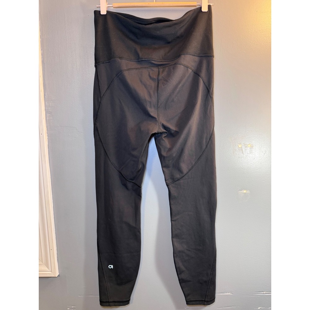 GapFit Womens Black High Waisted Athletic Leggings Yoga Pants Size Large